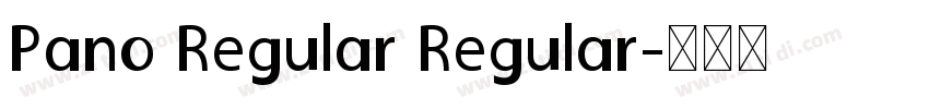 Pano Regular Regular字体转换